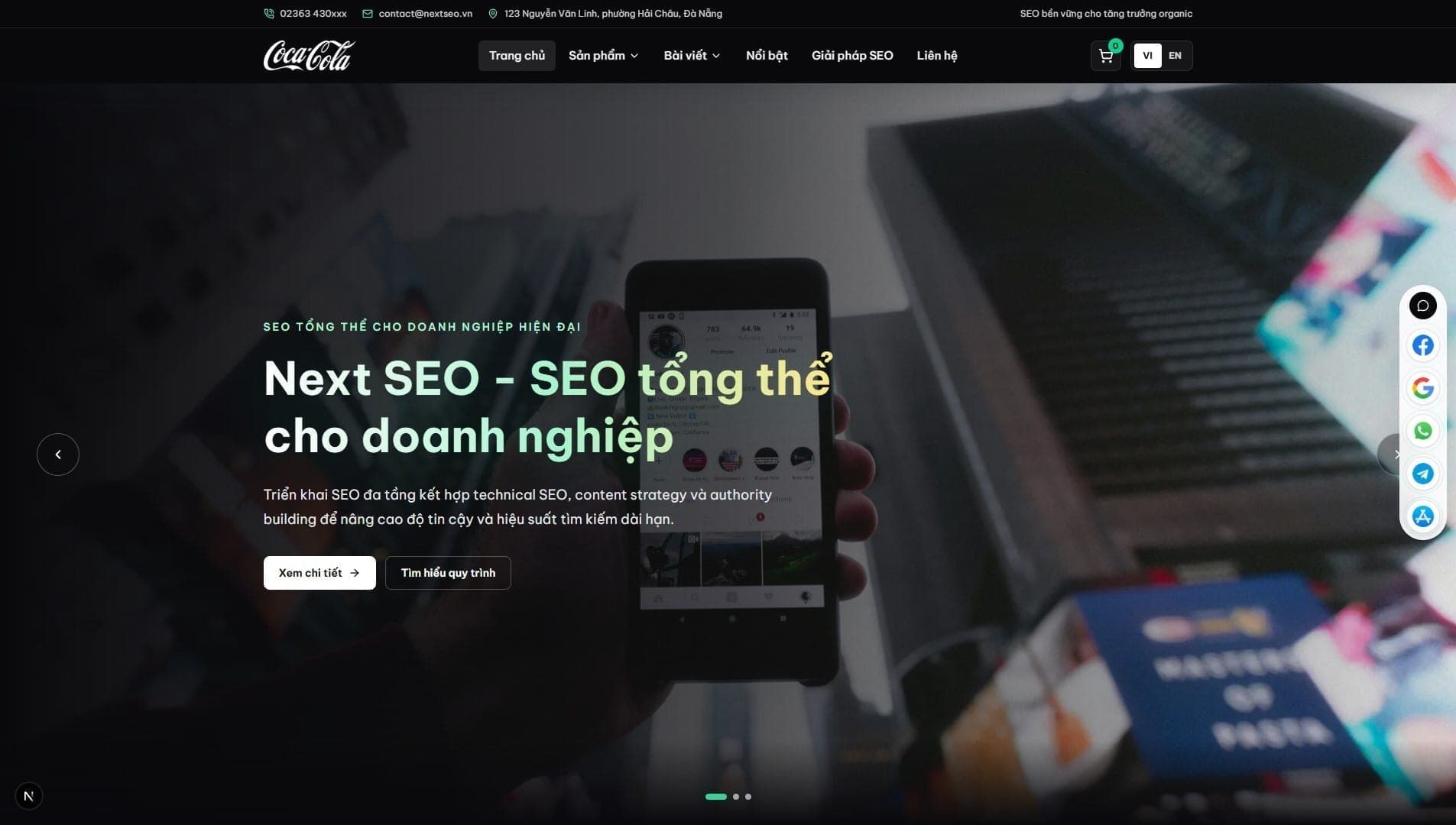 Next.js Custom SEO — nền tảng web chuẩn SEO, mở rộng dễ dàng